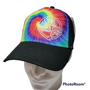 Bubba Gump Baseball Hat Tie Dye Snapback Shrimp Co. Restaurant Market Unisex NWT